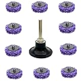 10 Pack 2’’ Strip Disc Wheel for Angle Grinder Abrasive Quick Change Easy Strip Discs Stripping, with 2’’ Disc Pad Holder, Sanding Disc for Paint Removal Stripping Wheel for Sander (10 Pack)