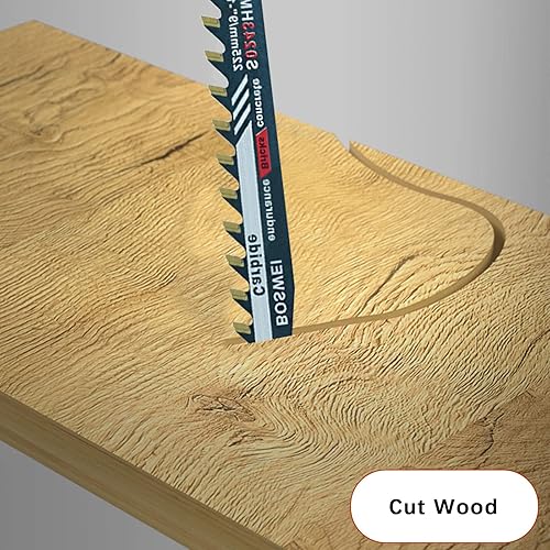 Miniatura 5 de ALI2 Hojas de sierra de aleación dura alternativa, hoja de corte de metal para cortar madera, ladrillo, hormigón aireado, bloques de cemento y