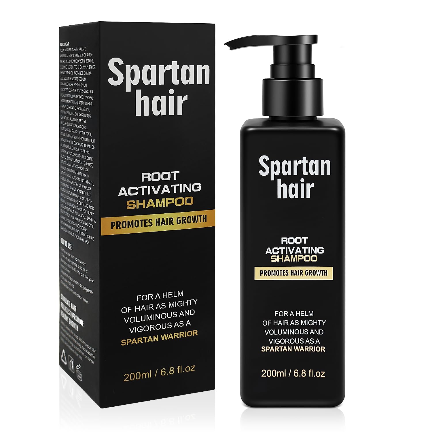 Root Activator Shampoo for Men- Strengthening & Smoothing System for Thinning and Gray Hair - Adds Volume & Nourishes Strands - Men & Women(200ml)
