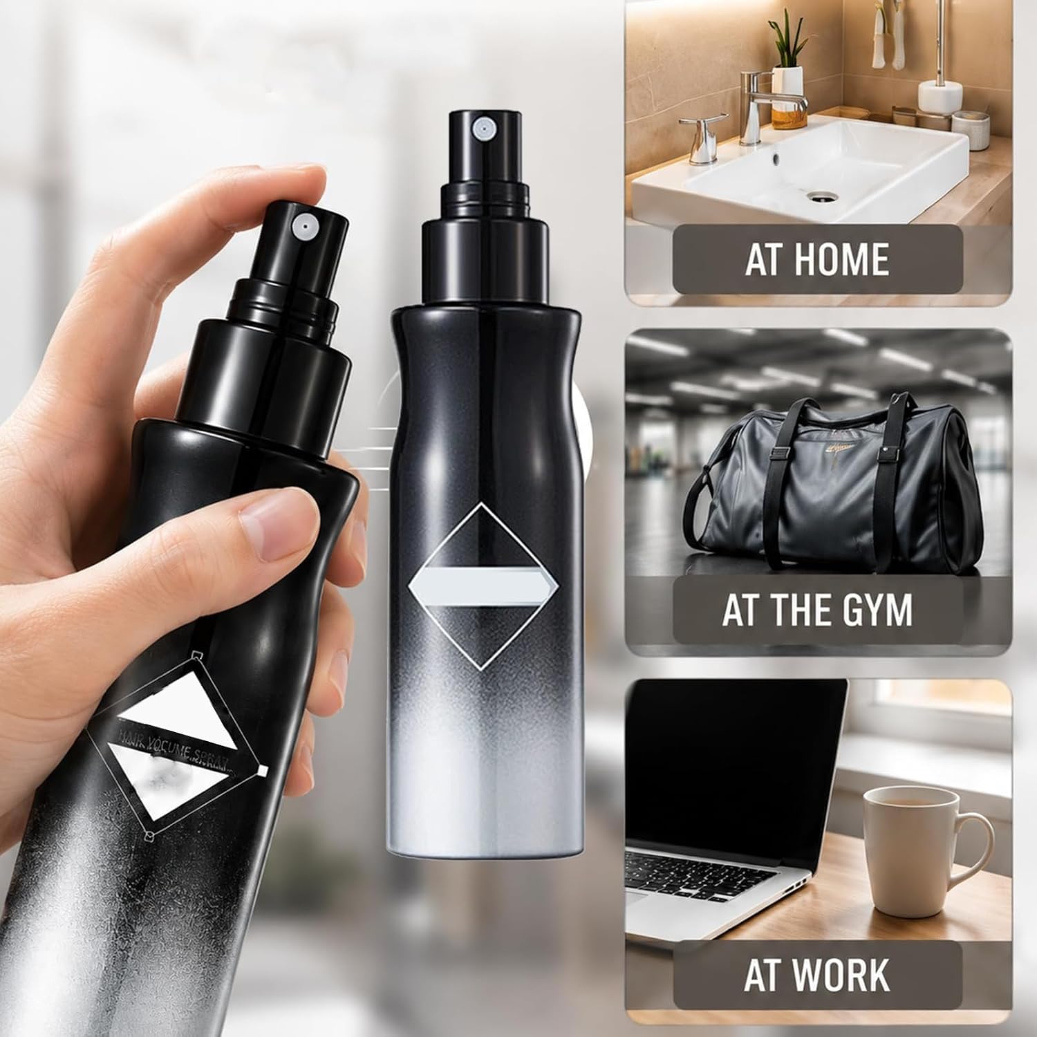 Hair Leave-In Volumizing Styling Spray,Hair Leave In Volumizing Spray,Hair Spray Travel Size,Non Sticky Weightless Lift Hair Thickening Spray for Fine Flat Hair (3PC)