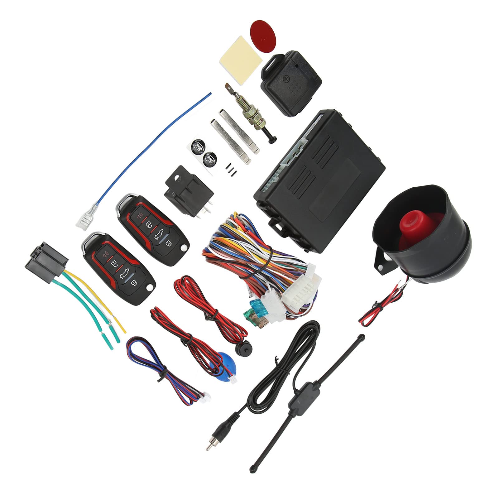 de Alarma Antirrobo para Automóvil Arranque y Parada Remotos de Entrada sin Llave Universal de 12 V Universal para Vehículos de Alarma Antirrobo para Automóvil de Alarma de