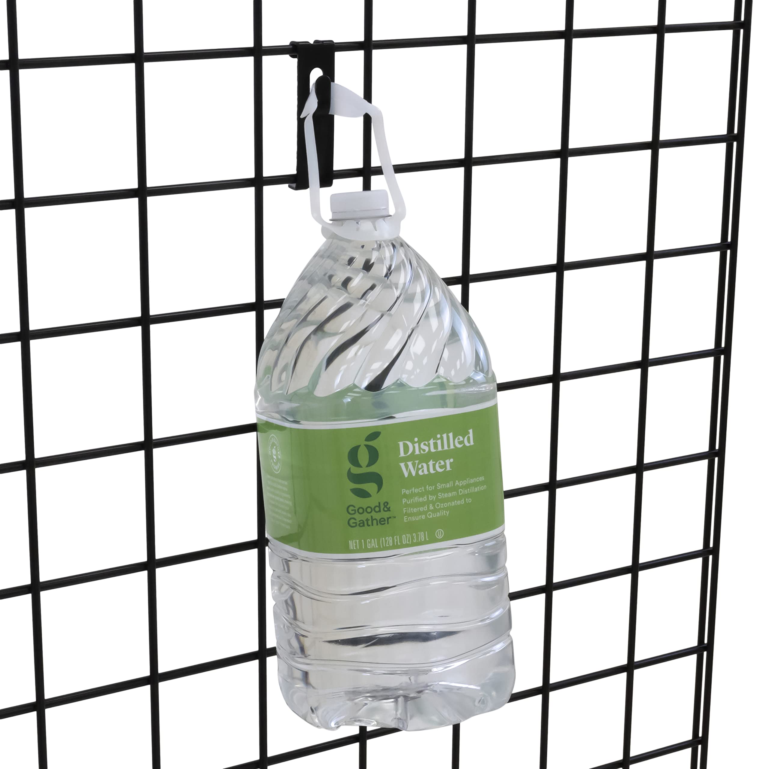 VICTORY DISPLAY & STORE FIXTURE MFG Heavy Duty Grid Picture Hook Attaches to All Grid Panels and Grid Walls (Quantity 20) (20, Black)