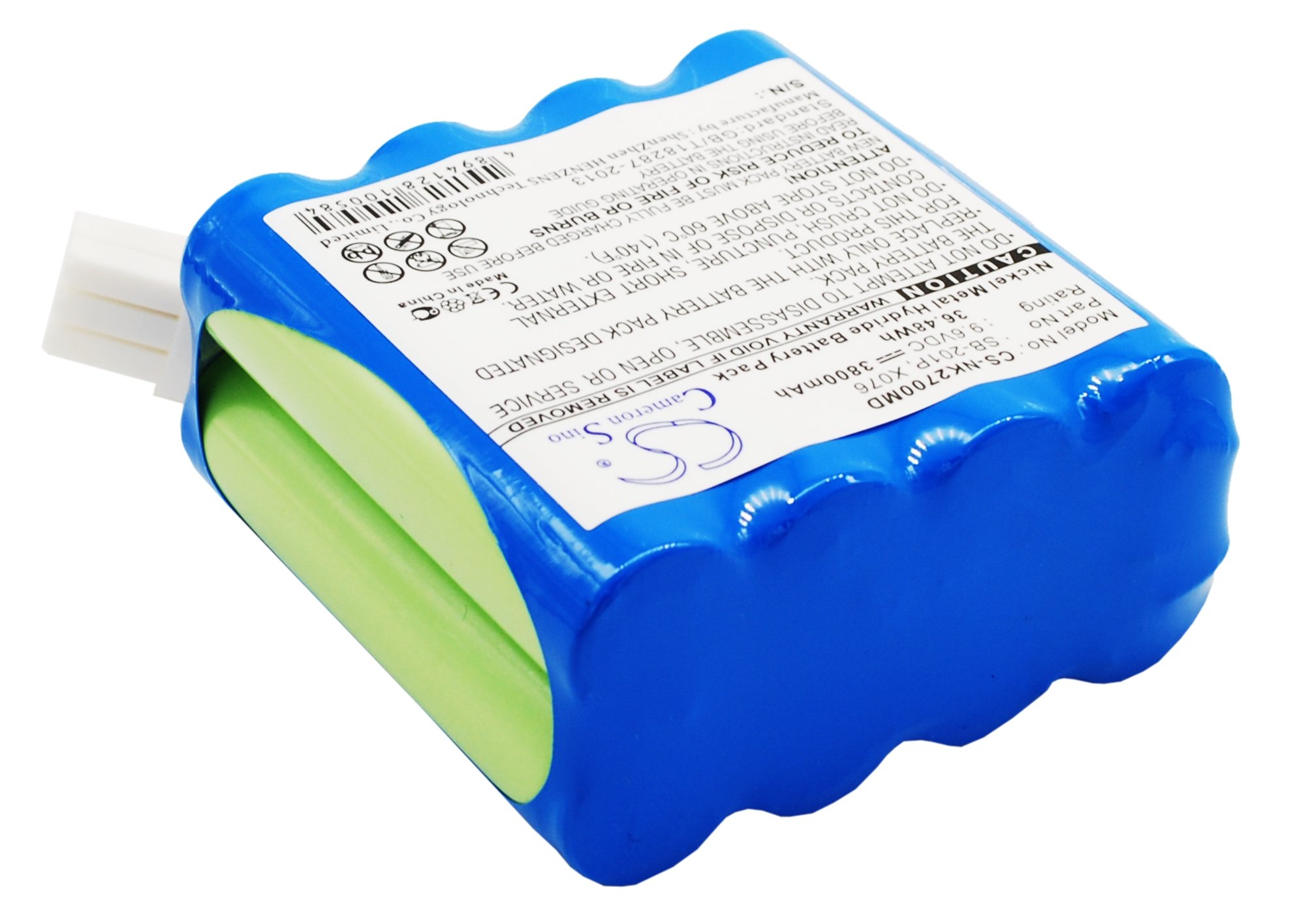 CS-NK2700MD Batteria 3800mAh compatibile con [Nihon Kohden] PVM-2700, PVM-2700 Monitor, PVM-2701, PVM-2701 Monitor, PVM-2703, PVM-2703 sostituisce SB-201P, X076