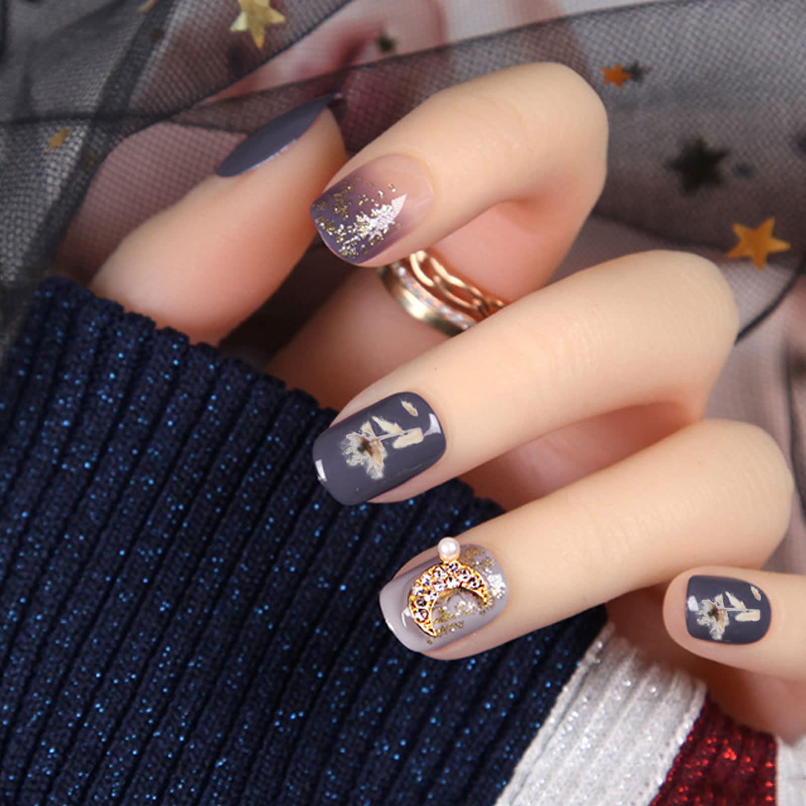 3D-Nagelaufkleber Mit Engel & Blumen – 4 Bögen, Wassertransfer Für Natürliche & Künstliche Nägel