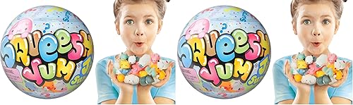 Miniatura 8 de JA-RU Mini Mochi Squishy Animals Bola misteriosa (1 bola, 5 juguetes blandos Mochi) Squishies de elevación lenta para niños. Juguetes para controlar
