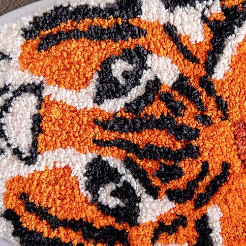 Miniatura 4 de Alfombra personalizada con estampado de tigre, bonita alfombra de felpa de tigre sintético, antideslizante, decoración del hogar, tapete esponjoso