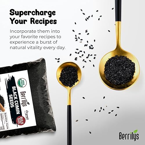 Miniatura 5 de Semillas de comino negro, orgánicas, bayas, 5 libras, también conocidas como Nigella Sativa, Kalonji, semillas negras, ideales para hornear, cocinar