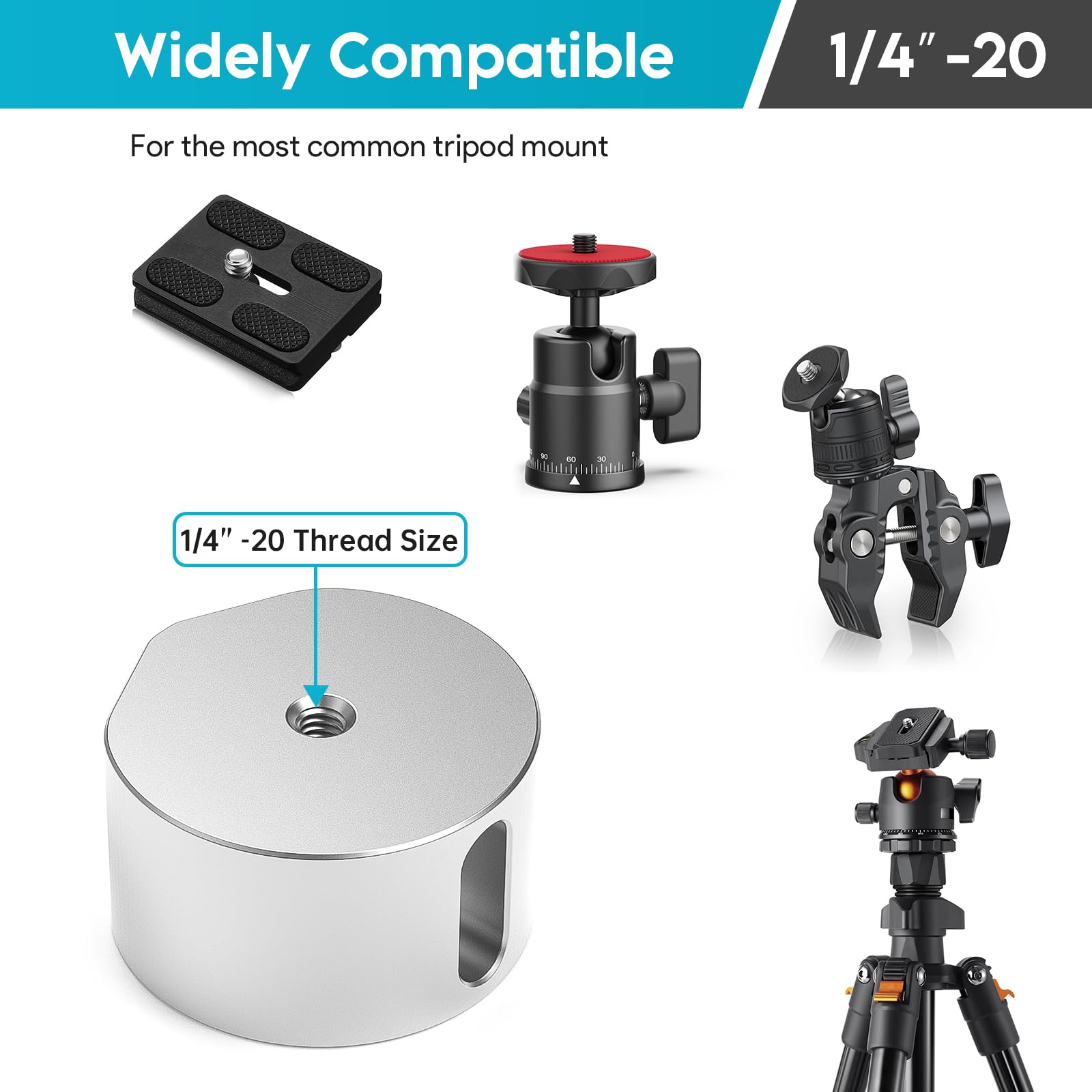 Adaptateur trépied Starlink V5, base en alliage d'aluminium robuste