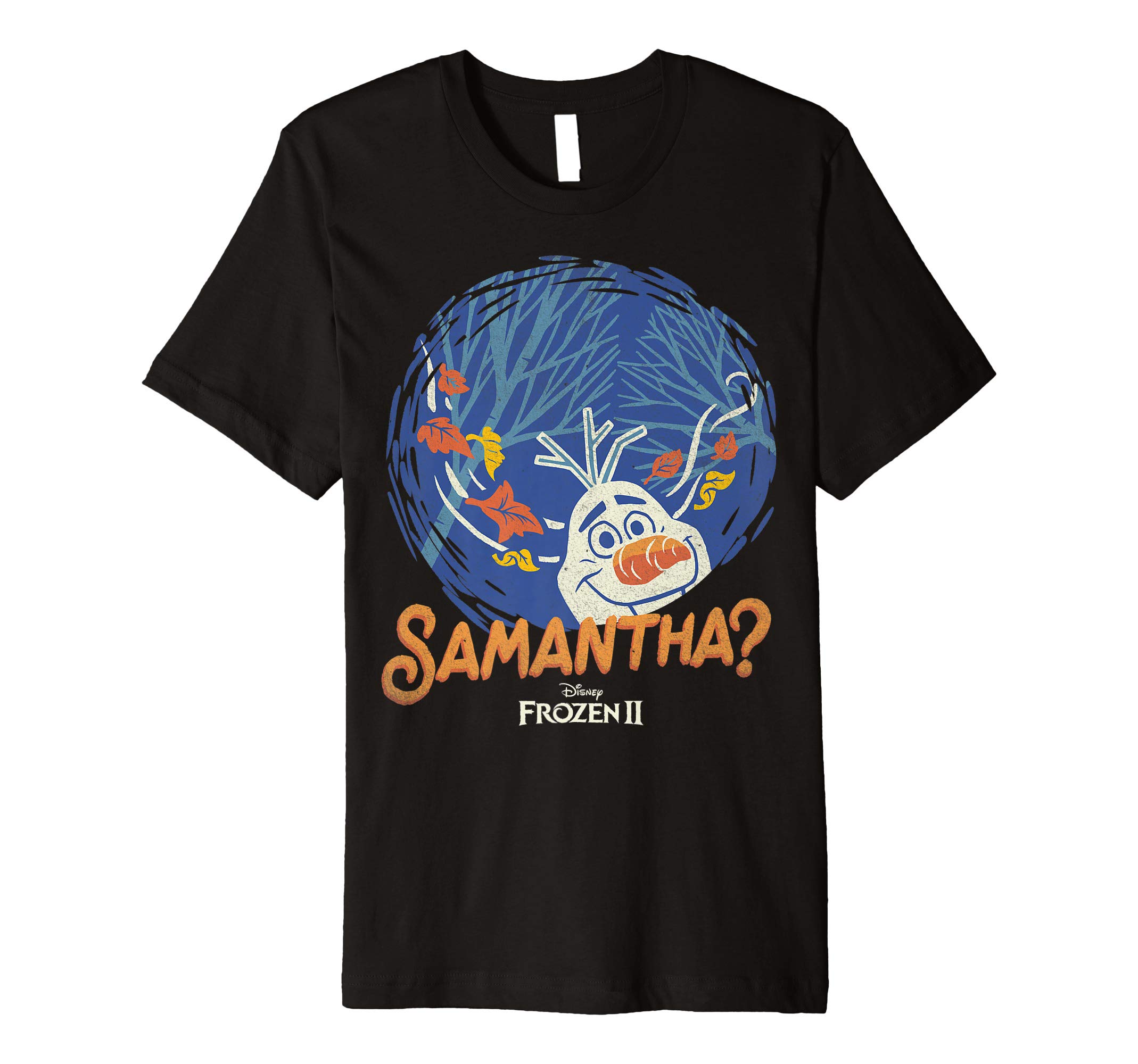 DisneyFrozen 2 Olaf Samantha Circle Portrait Premium T-Shirt