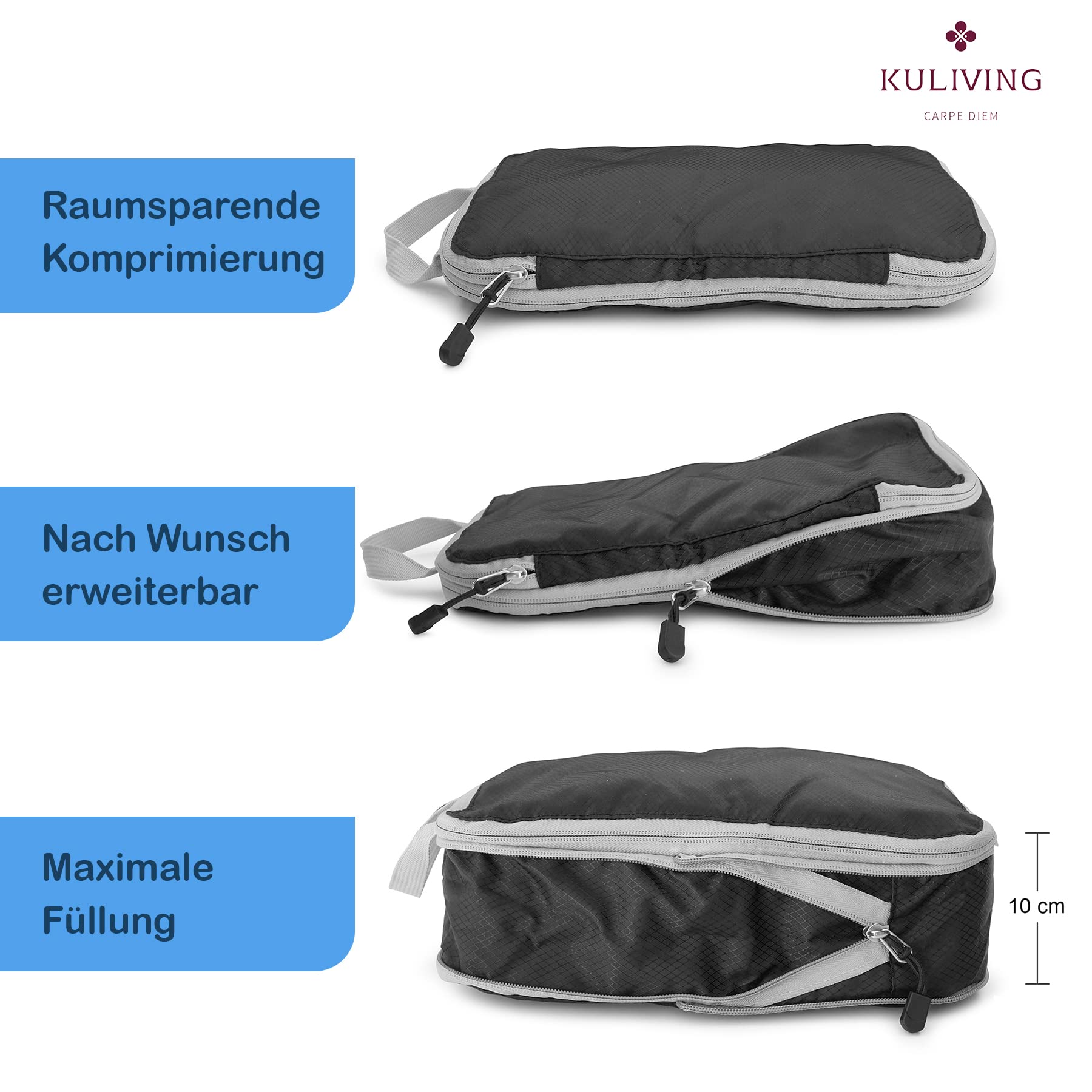 TRAILKICKER Set di 9 cubi da imballaggio per valigie, organizer