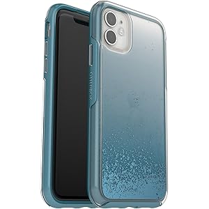 OtterBox iPhone 11 Symmetry Series Case - We'll Call Blue (Clear/Blue SAPPH MET/We'll Call Blue IML), Ultra-Sleek, Wireless Charging Compatible, Raised Edges Protect Camera & Screen