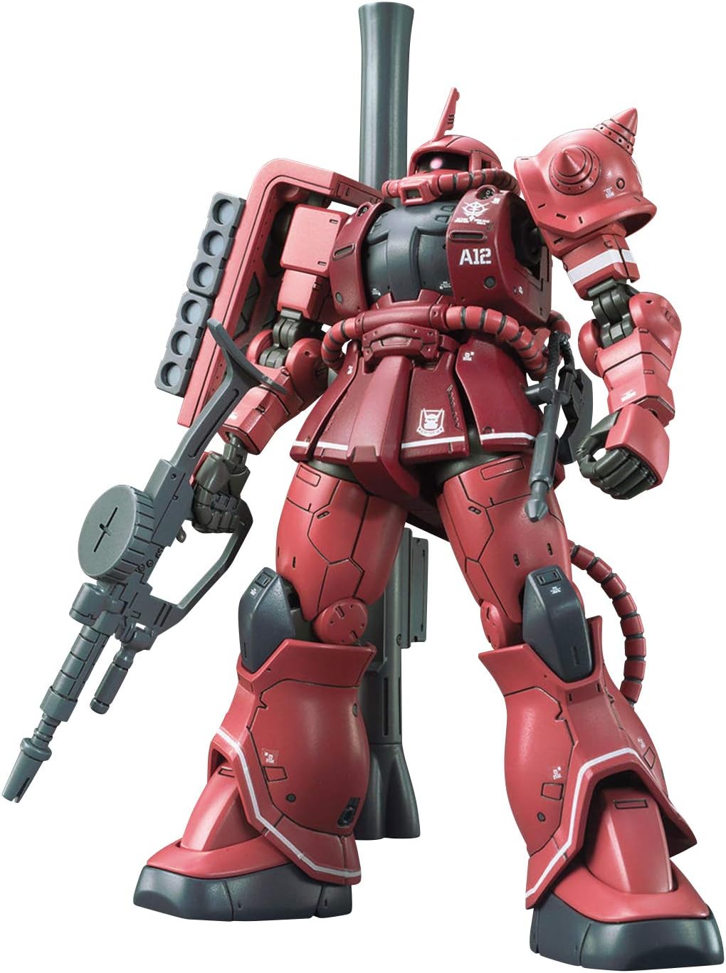 Bandai Spirits Hobby MS-06S Zaku II Char Aznable's Mobile Suit Gundam (Red Comet Ver.) Gundam The Origin HG 1/144, Multi (BAS5057656), 11.89 Inch