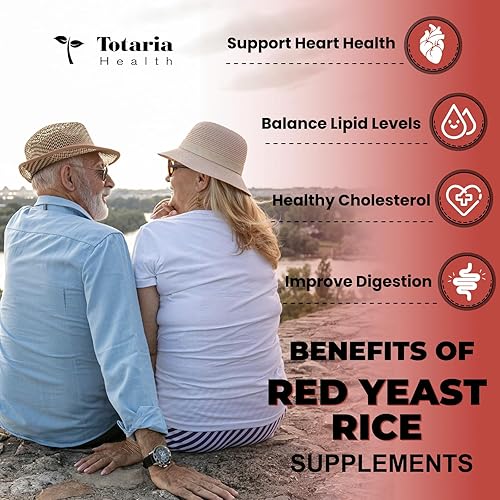 Miniatura 3 de (2 paquetes) Arroz de levadura roja con suplemento CoQ10  Arroz de levadura roja sin citrinina, 2,000 mg cápsulas con CoQ10 100 mg más bergamota de