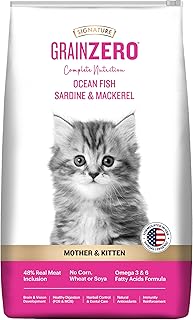 Grain Zero Dry Cat Food 7kg | Ocean Fish, Sardine &amp; Mackerel | DHA for Brain Development | 48% Fresh Inclusion | Supports ...