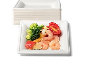 Fit Meal Prep Compostable Paper Plates - 6” Appetizer Plates