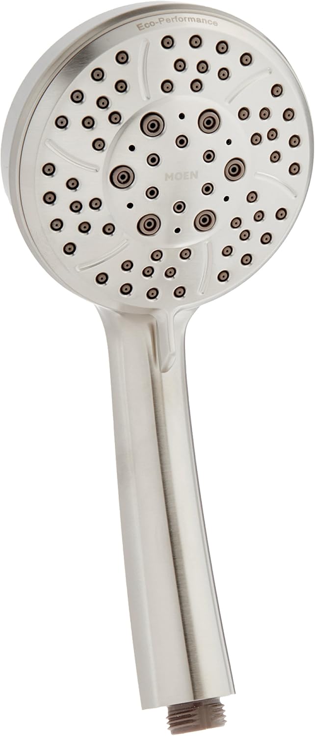 Moen 164928BN 164928 Multi-Function Hand Shower with 4 Spray Patterns, Brushed Nickel