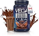 Vega Protein + Créatine, 28g Poudre de protéines à base végétale avec de la créatine pour la récupération musculaire – Chocolat, 18 Services, 918 g