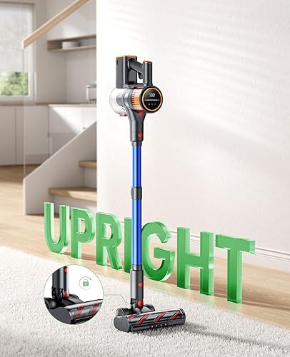 Miniatura 4 de Aspiradora inalámbrica, 45 kPa, 550 W, 60 minutos, aspiradora para el hogar, aspiradora de palo inalámbrica recargable, carga de montaje en pared,