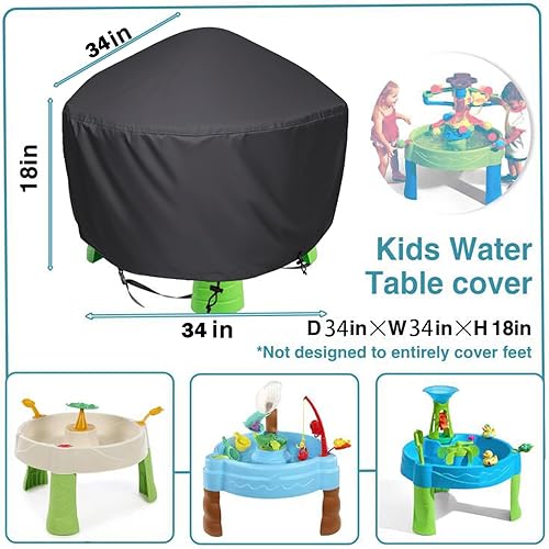 Miniatura 2 de Funda de mesa de agua para niños, adecuada para duchas de lluvia, mesa de agua en estanques, impermeable y a prueba de polvo, protección UV,