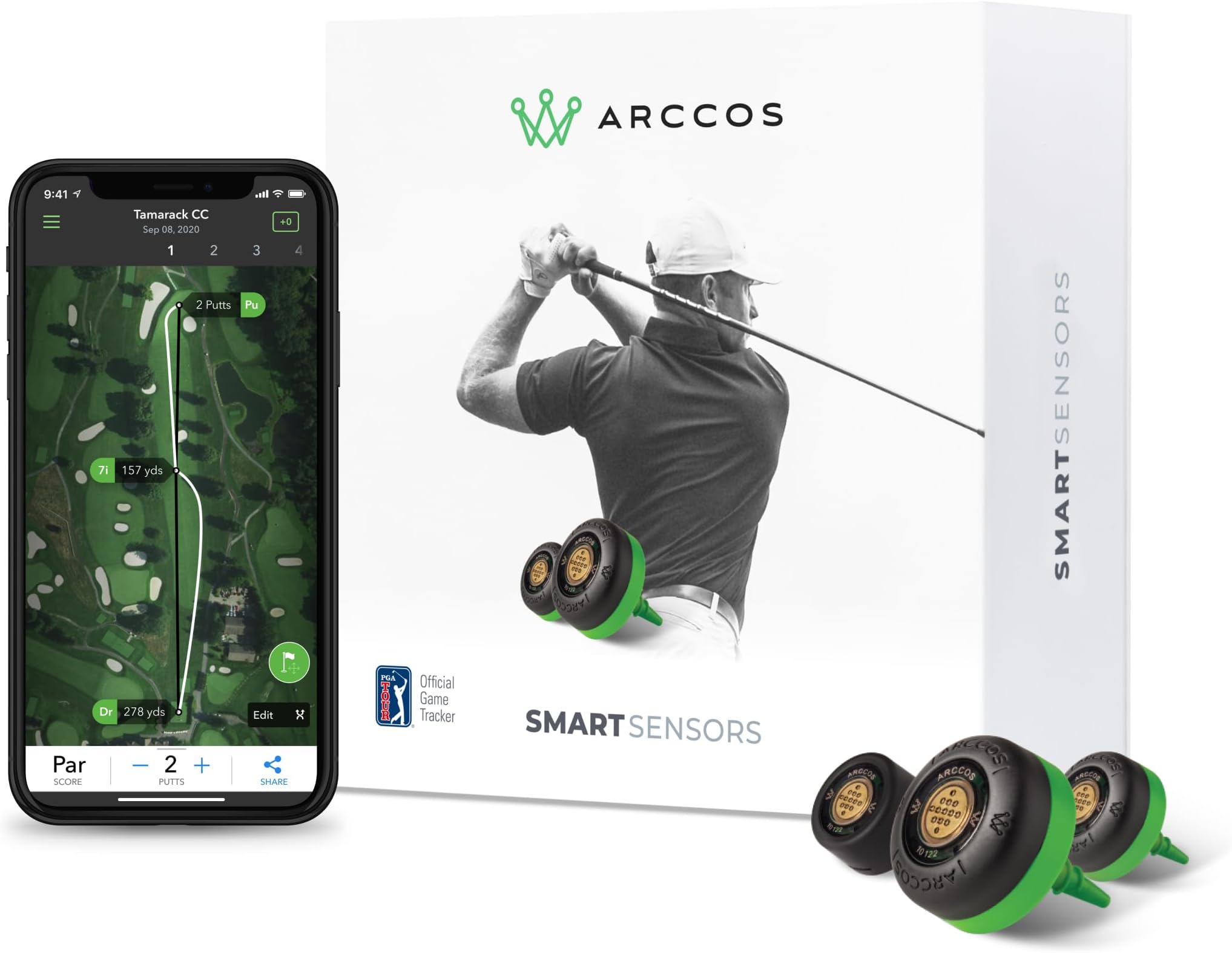 Smart Sensors - Golf's #1 On Course Tracking System Featuring The First-Ever A.I. Powered GPS Rangefinder