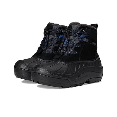 Columbia Kids Youth Powderbug Alpine Waterproof (Toddler/Little Kid/Big Kid) Kids Shoes Dark Grey/Mountain Blue