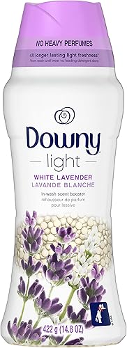 Vista 94 de Downy Perlas elevadoras de aroma ligero para lavadora, aroma a lavanda blanca, 13.4 onzas, sin perfumes pesados