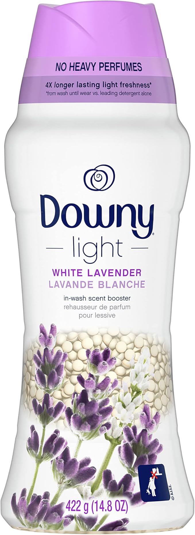 Downy Light Laundry Scent Booster Beads, Ocean Mist Scent, 24 OZ, In-wash fabric beads designed to be gentle with a light boost of scent, No Heavy Perfumes (Pack of 2)