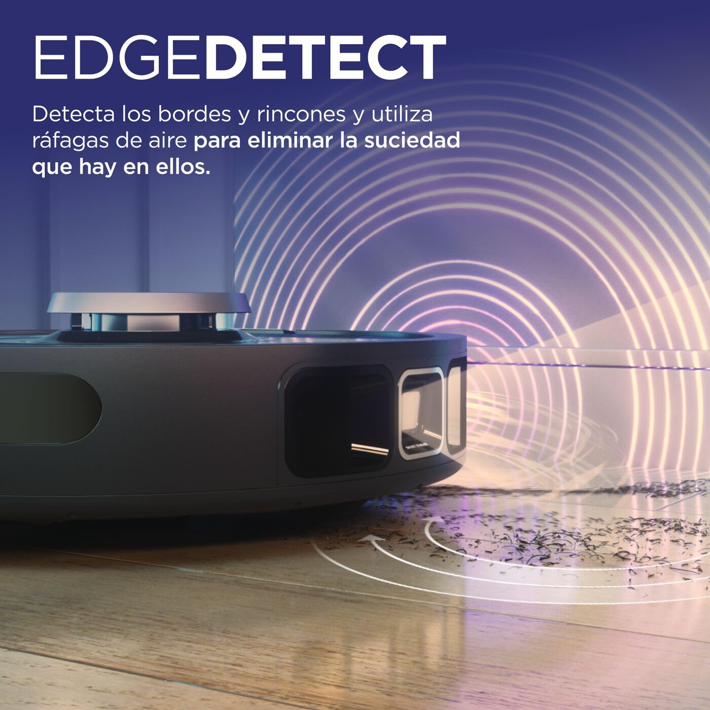 Shark PowerDetect, Robot Aspirador, Vaciado Automático, Negro, RV2820VEEU | Navegación 3D y LiDAR, Base Antialérgenos, Tecnología NeverStuck, para Alfombras, Suelos y Pelo de Mascotas, WiFi/App