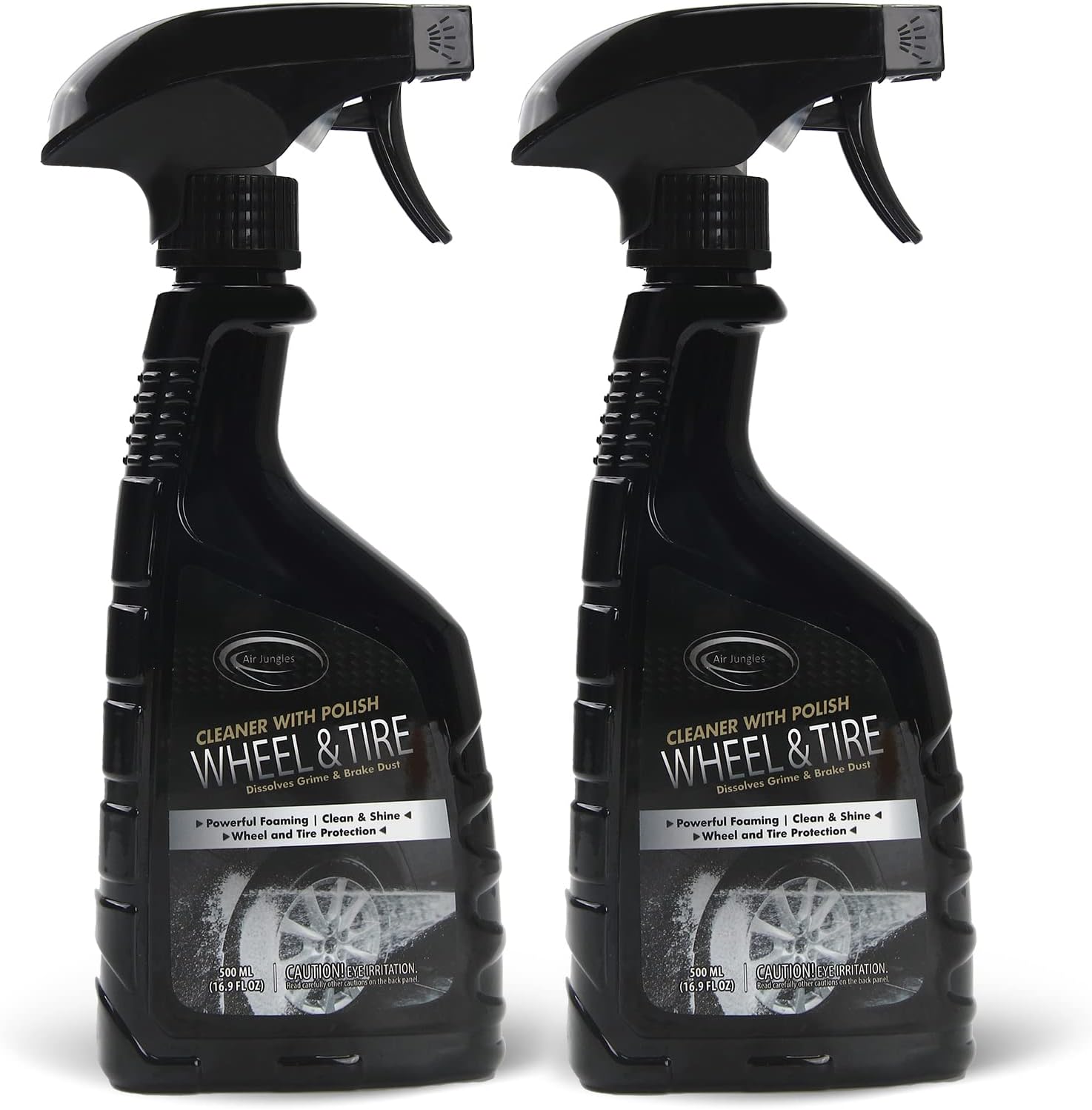 Air Jungles Car Wheel & Tire Cleaner 16.9 Fl Oz (Pack of 2