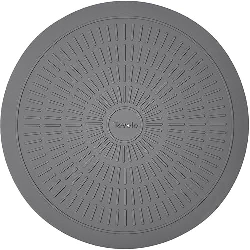 Miniatura 7 de Tovolo Juego de 2 alfombrillas de silicona para microondas de 10 y 12 pulgadas, resistentes al calor, antideslizantes, salvamanteles de silicona