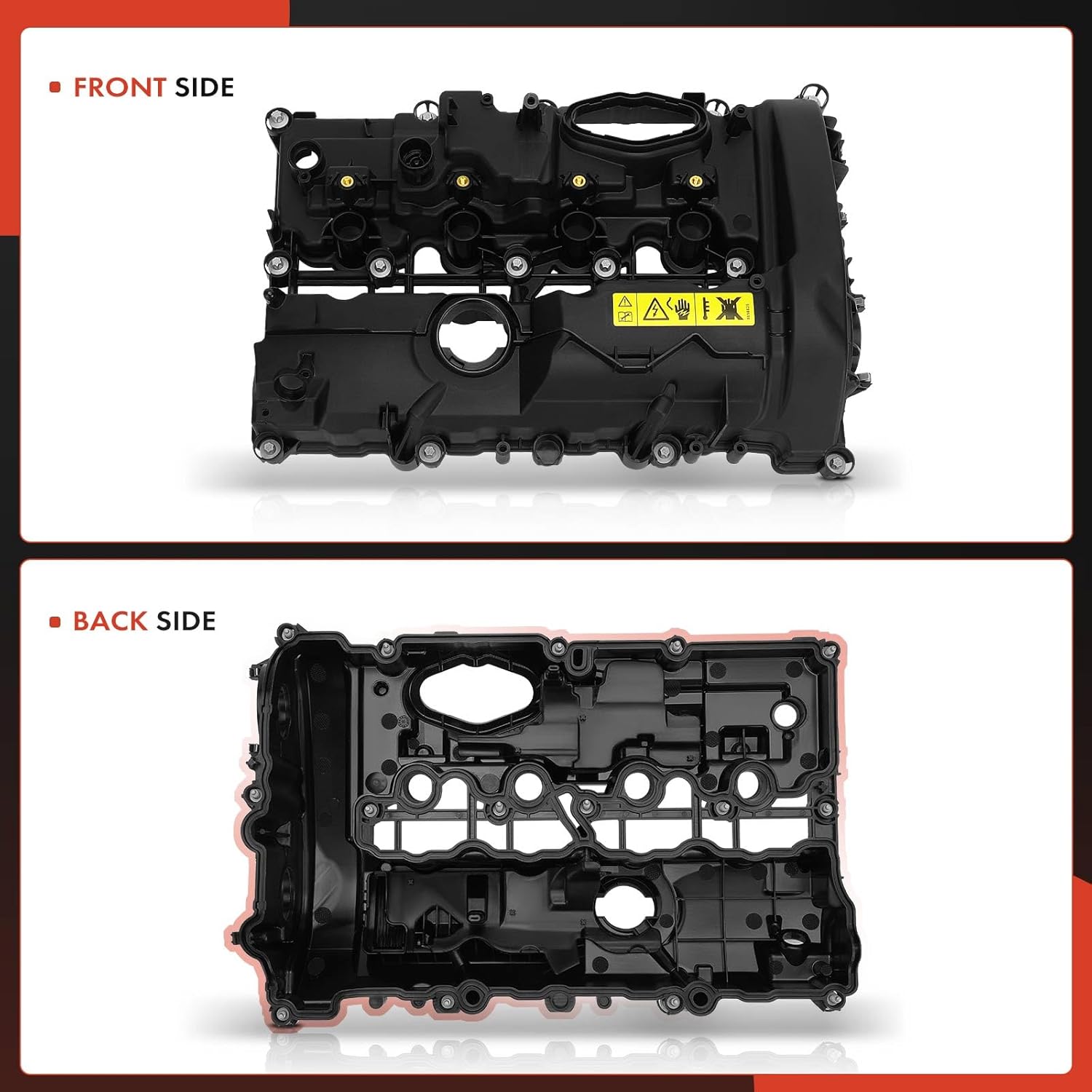 A-Premium Engine Valve Cover, with Gasket & Bolts, Compatible with BMW 230i, 230i xDrive, 320i, 330e, 330i, 330i GT xDrive, 330i xDrive, 430i, 430i xDrive, 530e, 530i, 740e xDrive, X2 & Mini Cooper
