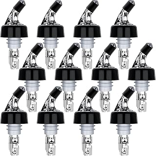 Automatic Measured Bottle Pourers Pack of 12 Liquor Bottle Pourers 1 oz (30 mL)