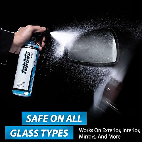 Miniatura 4 de Torque Detail ClearView - Limpiador de vidrio para automóvil de 16 onzas, sin rayas, sin amoníaco, seguro para tintes, versátil limpiador de