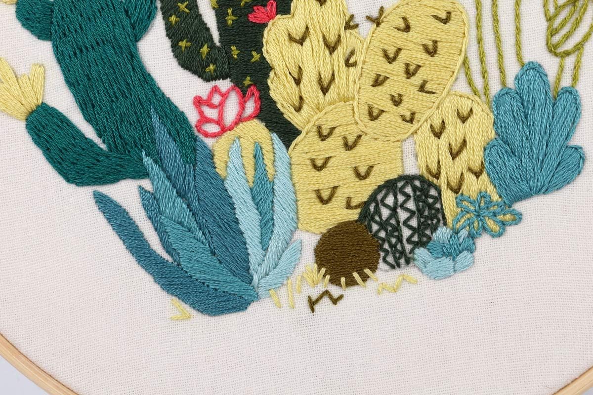 Discount 4pack Embroidery Starter Kit With Pattern And Instructions Diy Beginner Starter Stitch Kit Include 1embroidery Hoops 4 Embroidery Clothes With Plants Flowers Pattern Color Threads Deals Sale Propangas Com Br