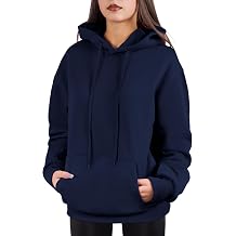 Oversized Pullover Hoodie for Women Soft Fleece Cotton Blend, Cozy Everyday Sweatshirt