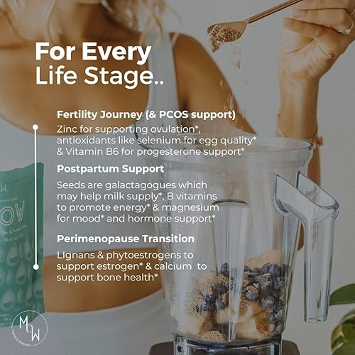 Miniatura 7 de Manski's Wellness Kit de ciclo de semillas radiantes y resplandecientes  Apoyo para el síndrome premenstrual  Ciclismo de semillas orgánicas