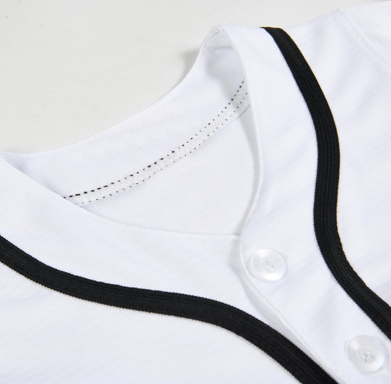 Men's Blank Baseball Jersey, Hip Hop Button Down Baseball Shirt, Custom Short Sleeve Sports Uniform - Image 3