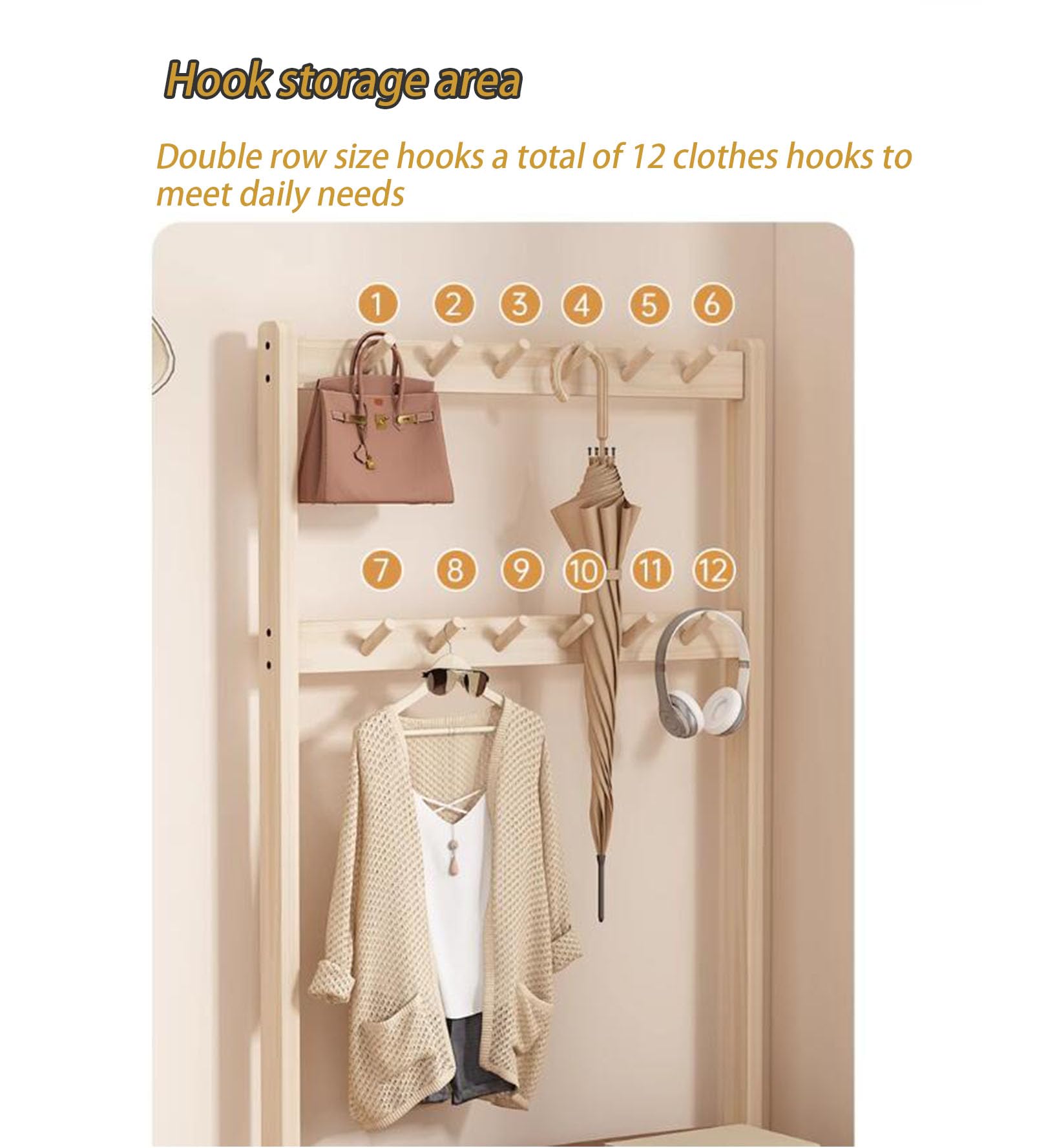 Perchero Zapatero KIYIYDMM Perchero De Pie Con Zapatero Perchero