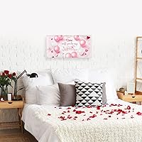 Vista 165 de Cartel de fondo personalizado para el día de San Valentín, decoración de San Valentín, letrero de vinilo con texto en inglés "Be My Valentine