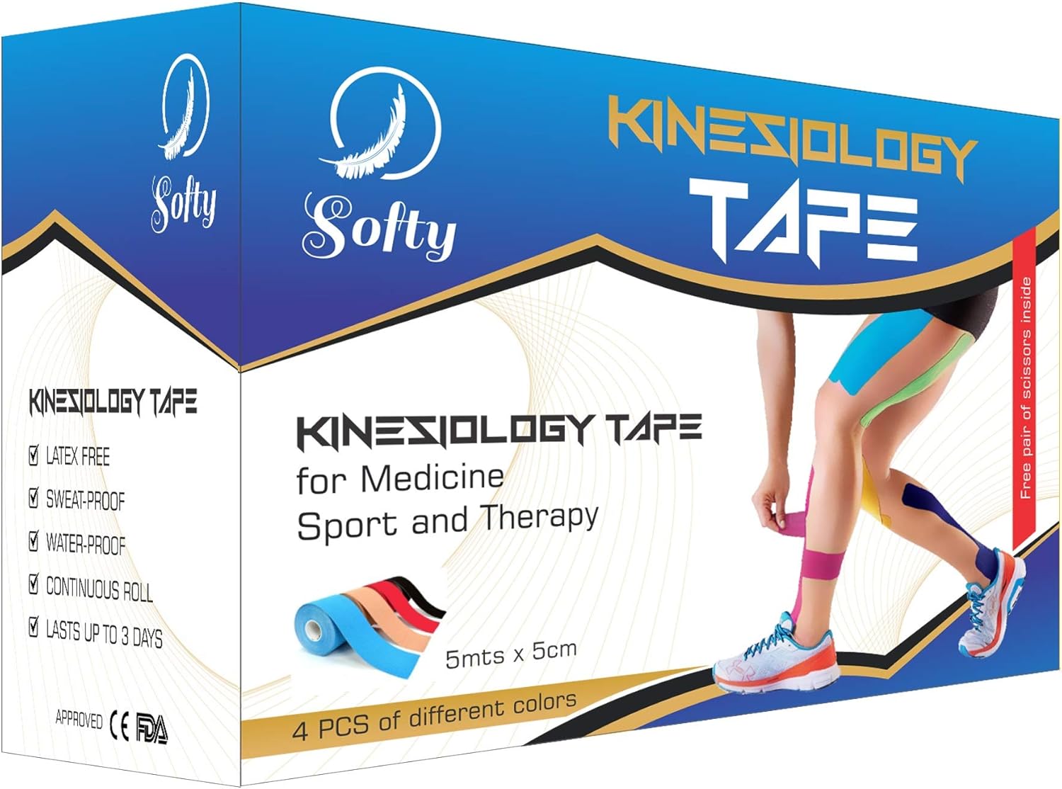 nastro kinesio per pelli sensibili