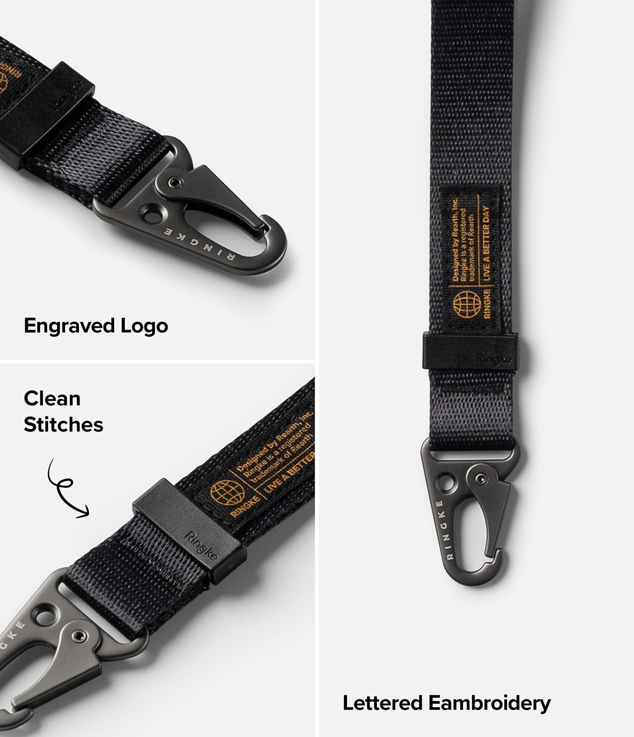 Ringke Holder Link & Tactical Webbing Hand Strap Designed for Phone Wrist Strap