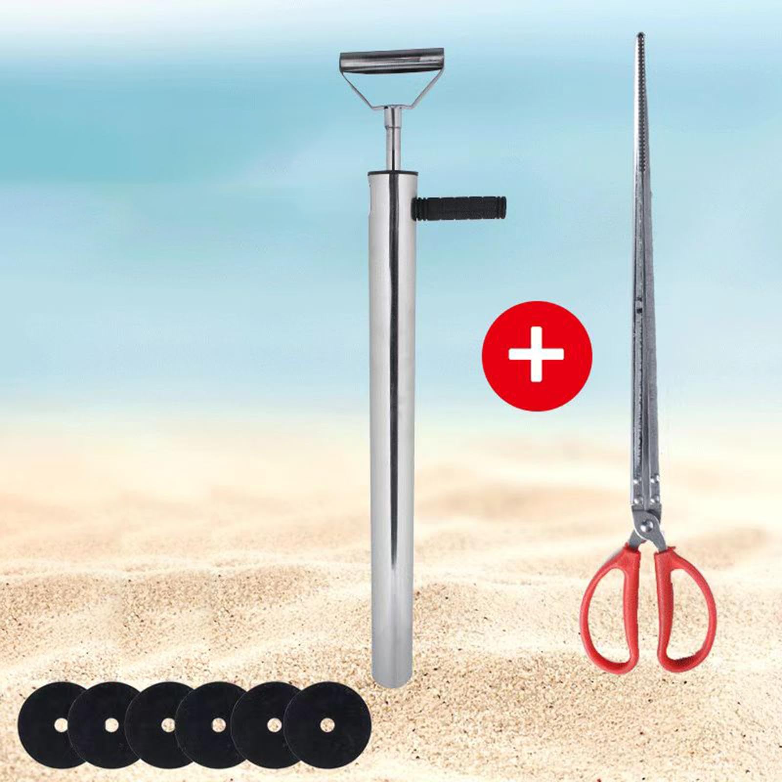 Baoblaze Attrezzatura da Pesca Multiuso con Pompa per Gamberetti E Pinze a Clip Multifunzione