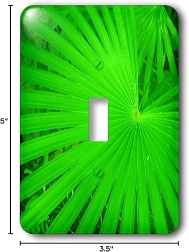 Miniatura 2 de 3dRose LSP _ _ _ _ _ _ _ _ _ _ 17929 _ _ _ _ _ _ _ _ _ _ 1 Real Cubierta de interruptor de luz verde