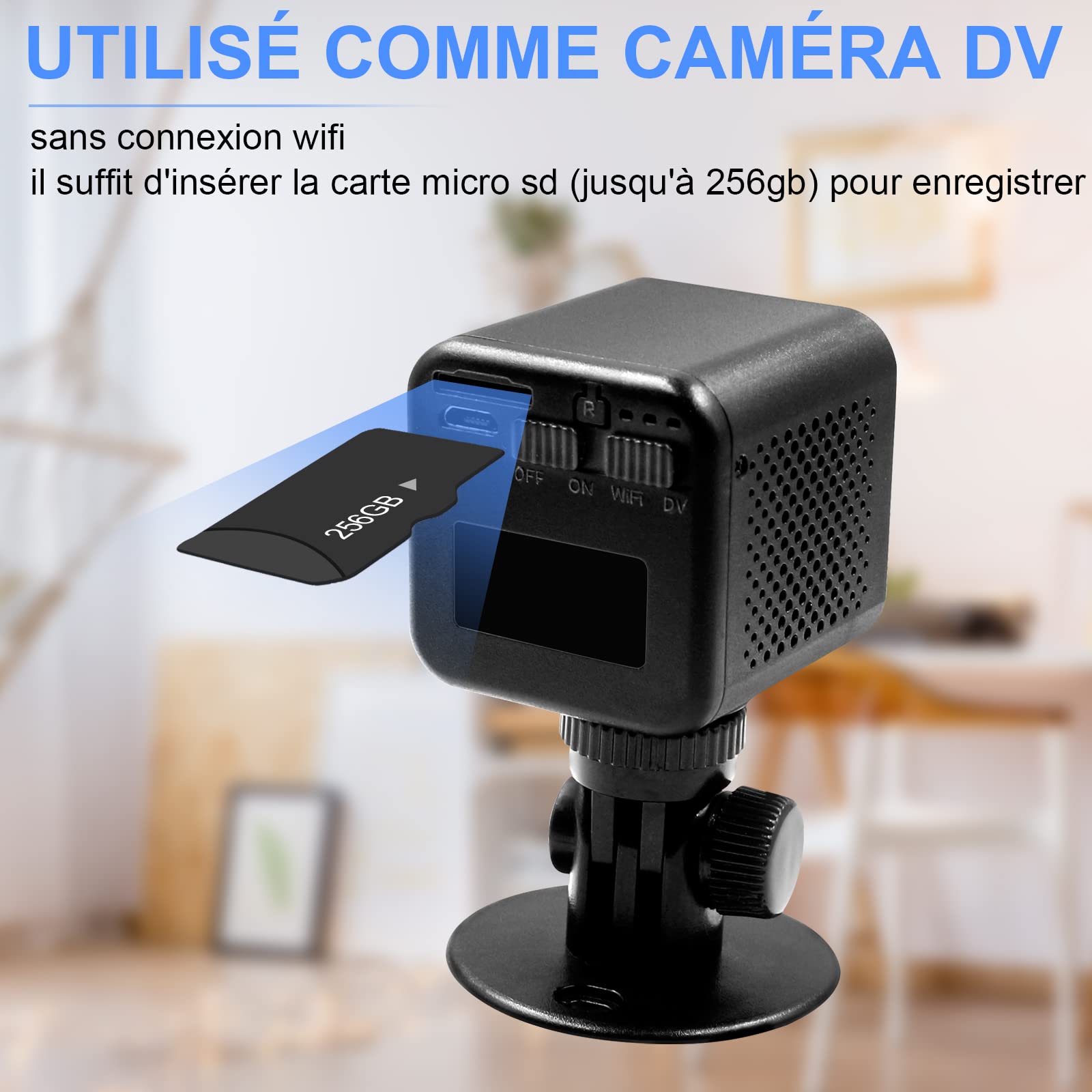 LXMIMI Caméra Cachée Détecteur De Fumée WiFi 1080P - Vision Nocturne & Détection Mouvement 2.4/5GHz
