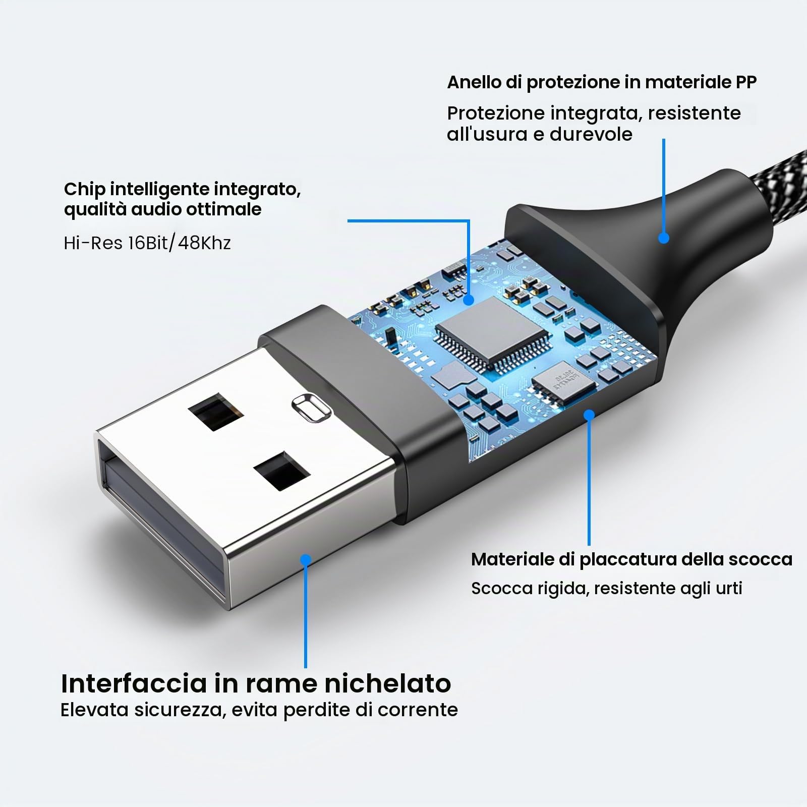 Cavo adattatore audio USB tipo C a 2x jack da 3,5 mm | Ewent Cavo adattatore audio USB tipo C a 2x jack da 3,5 mm | Ewent