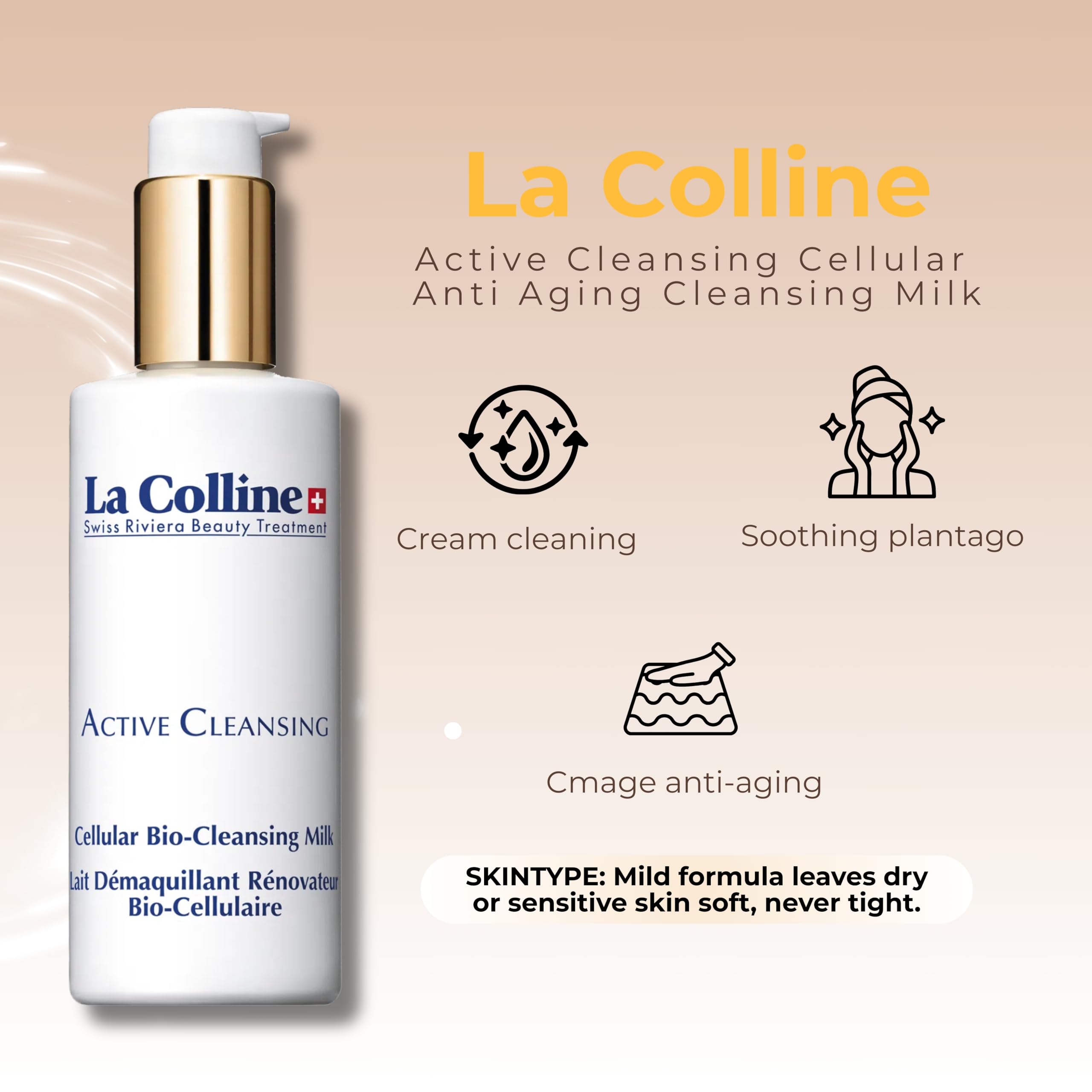 La Colline Active Cleansing Cellular Bio-Cleansing Milk 150ml -leche limpiadora