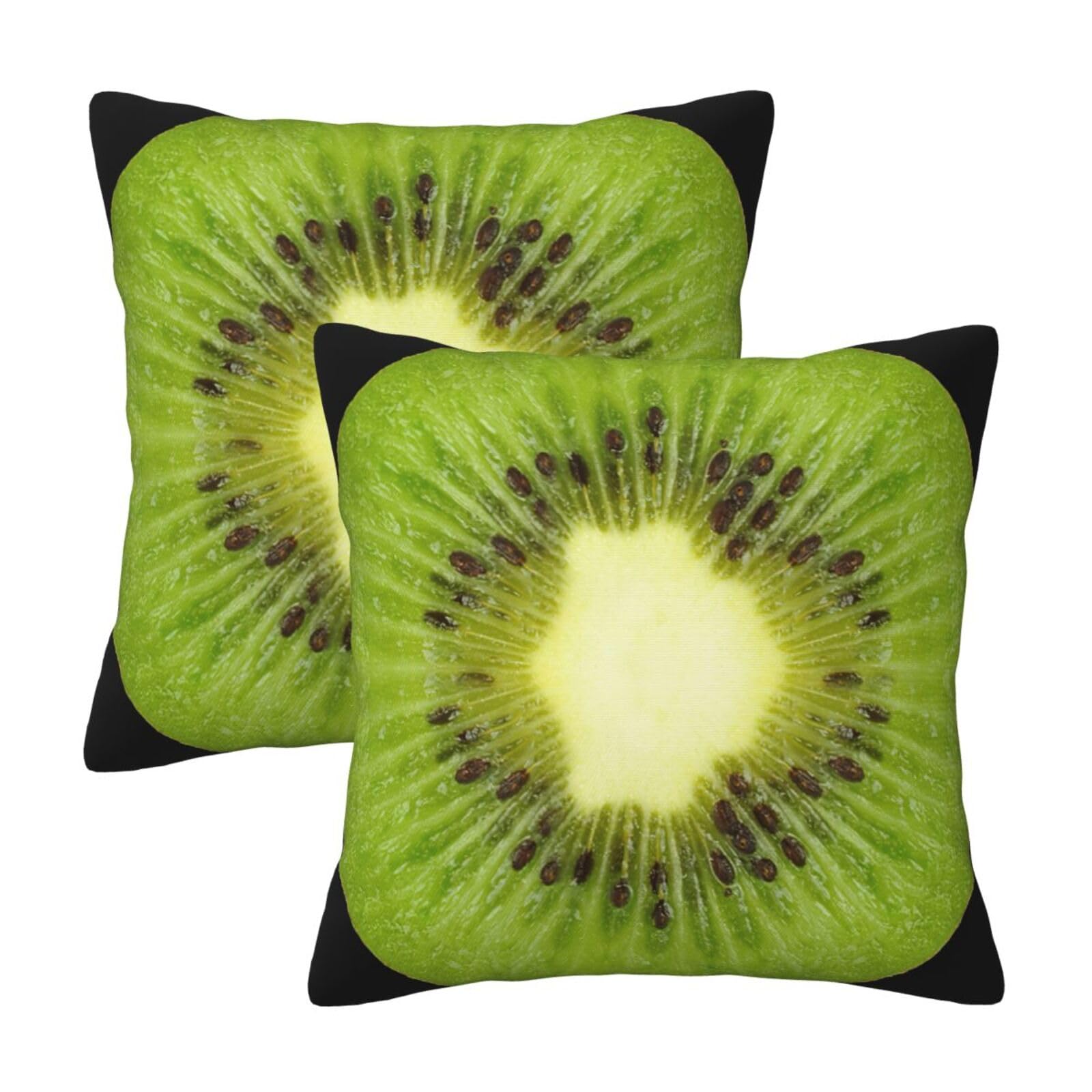 RRhgipp Kiwi Slice Throw Pillow Cases Decorative Cushion Covers Couch Bed Sofa Decoration Xmas Gifts Bed