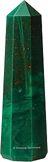 Amazing Gemstone Bloodstone Crystal Towers - Natural Healing Crystal Point Obelisk for Reiki Healing and Crystal Grid (3'' to 4'' INCH)