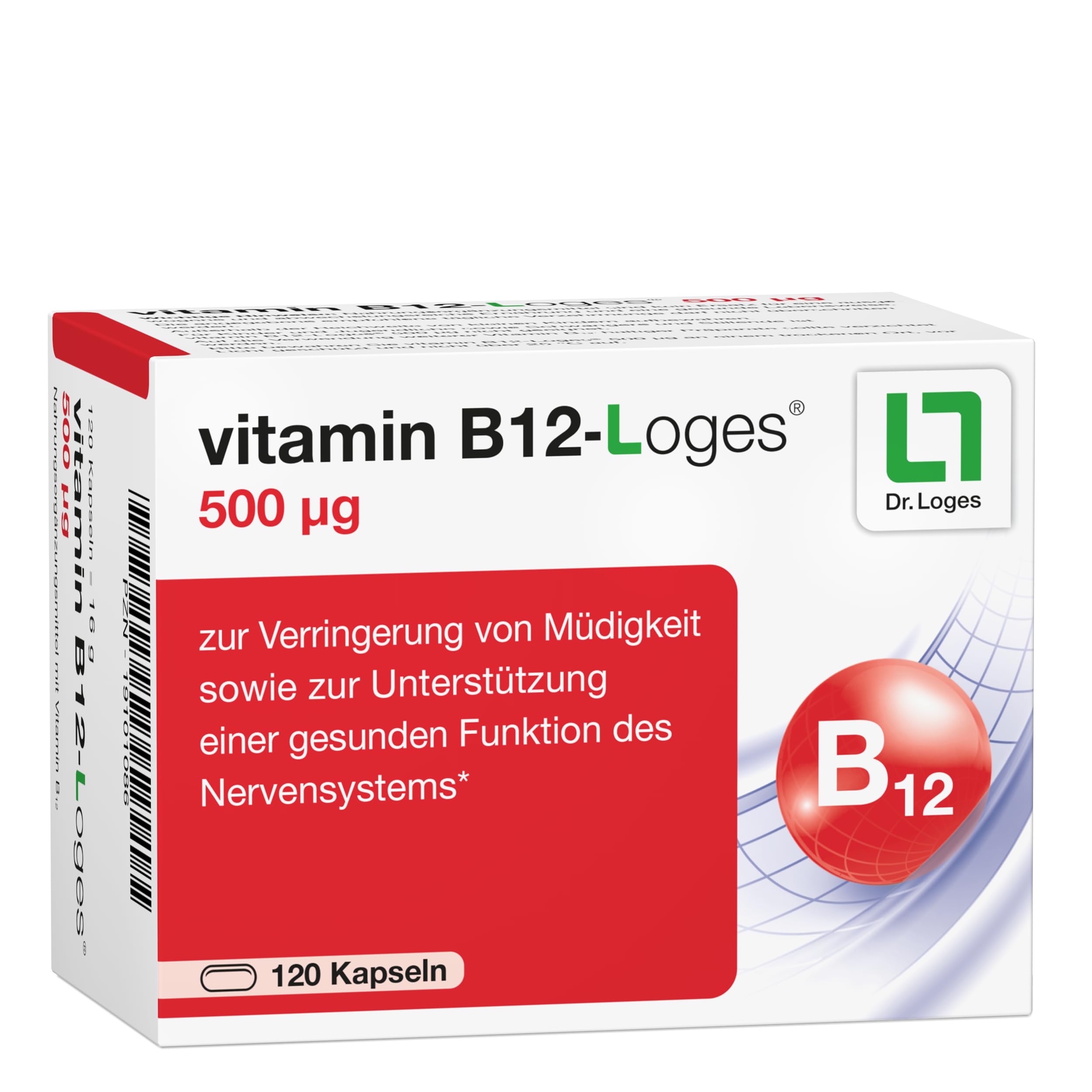 Vitamin B12-Loges 500 ug Kapseln, 60 St. Kapseln