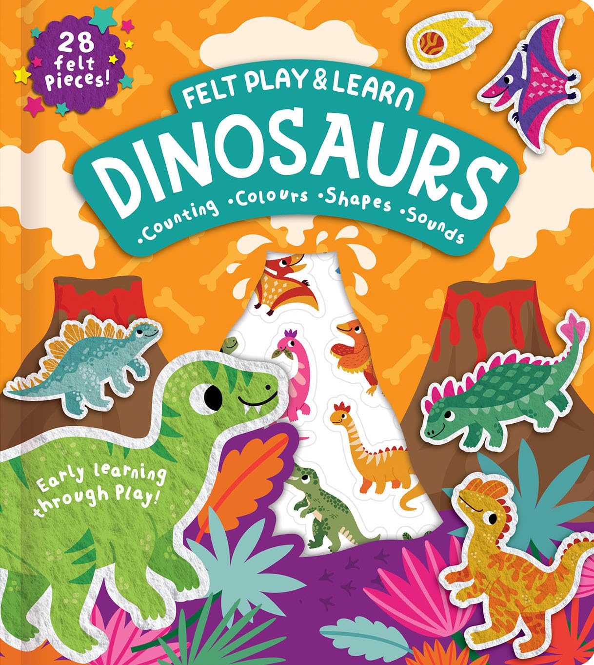 Dinosaurs Touchy-Feely Felt Play & Learn: Early Learning Made Fun with Felt